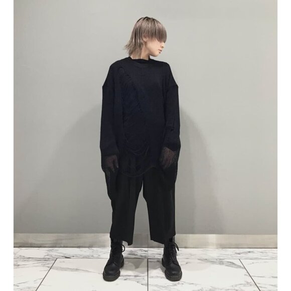 Y's .... Yohji Yamamoto Damage Watermark Pullover Japan 3 M - Picture 1 of 13